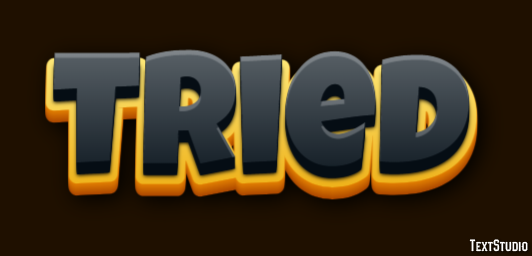 Tried Text Effect