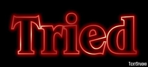 Tried Text Effect