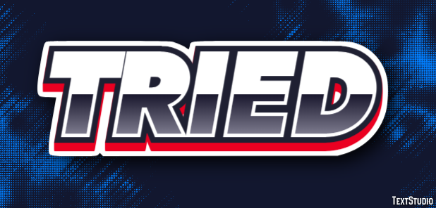 Tried Text Effect