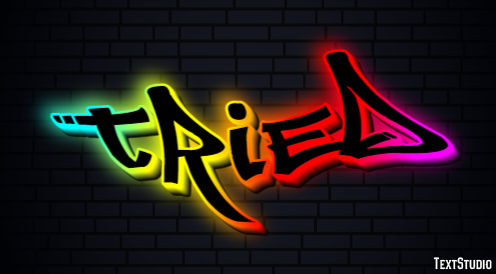 Tried Text Effect