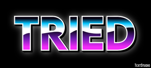 Tried Text Effect