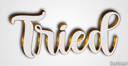 Tried Text Effect