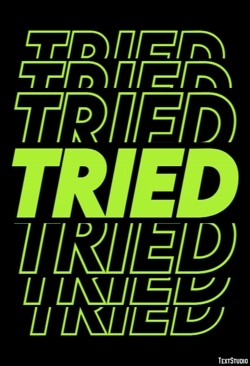 Tried Text Effect