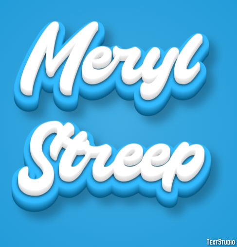 Meryl Streep Metin Efekti