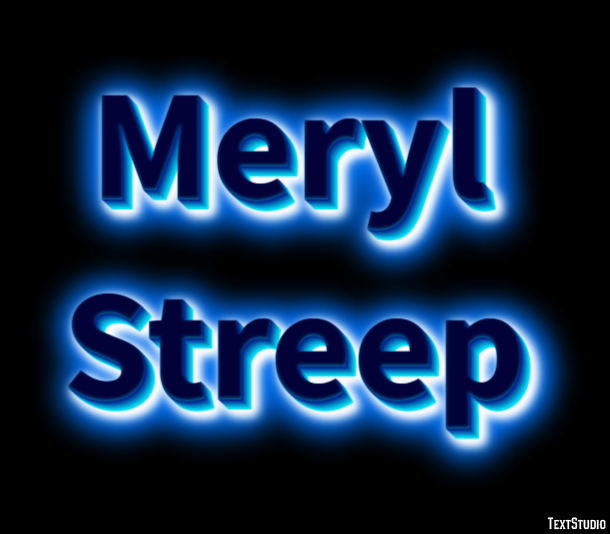 Meryl Streep Text Effect