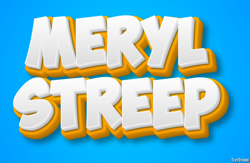 Meryl Streep Metin Efekti
