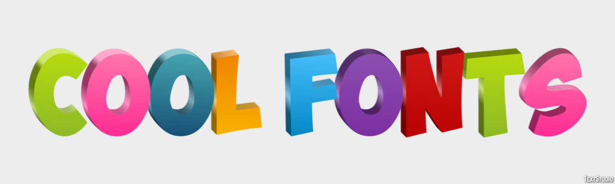 Cool Fonts Text Effect