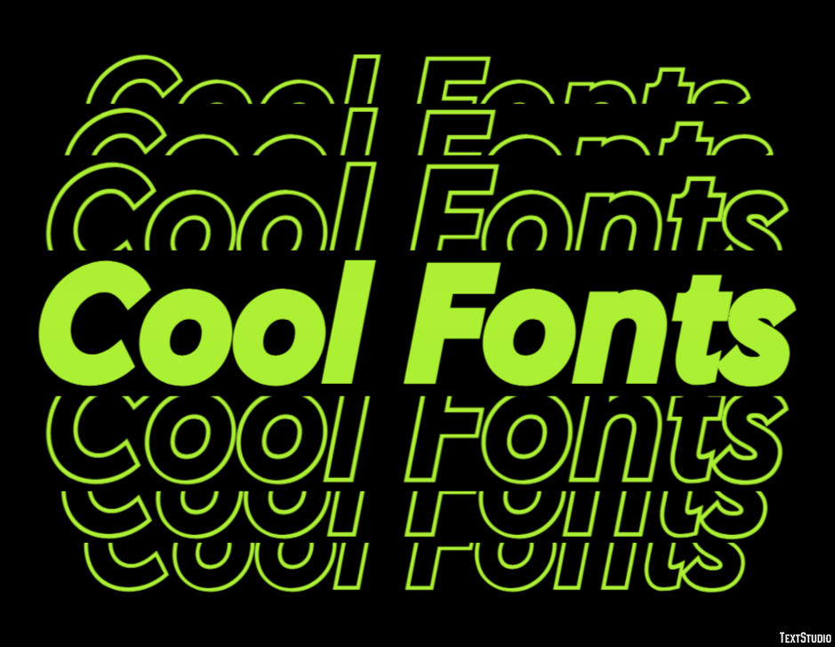 Cool Fonts Effetto testo