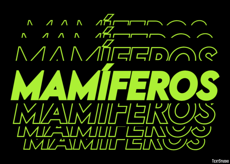 Mamíferos Efekt tekstowy