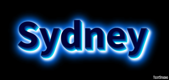 Sydney Efekt tekstowy