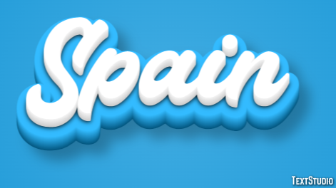 Spain Text Effect