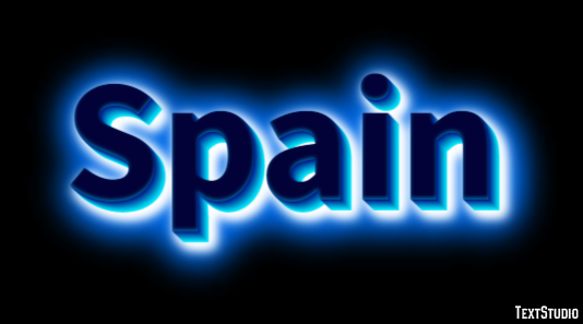Spain Text Effect
