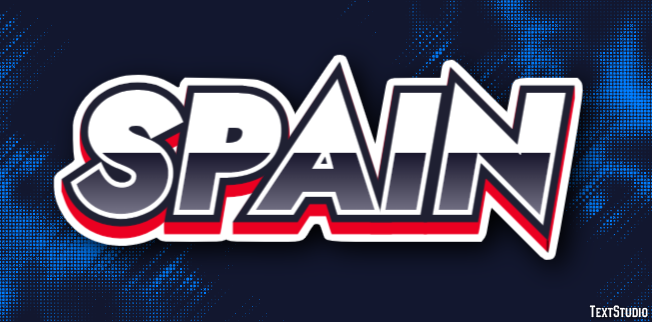 Spain Text Effect