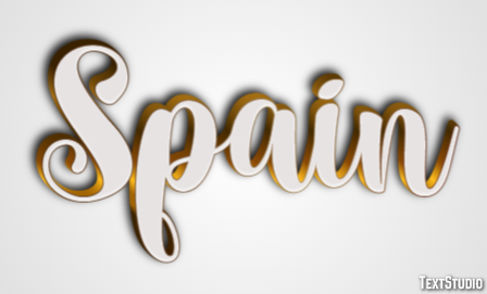 Spain Effetto testo