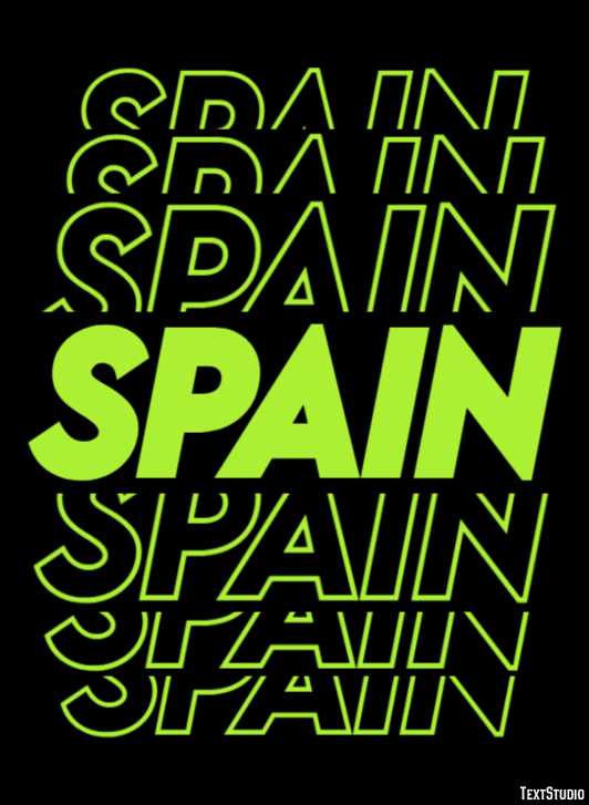 Spain Effetto testo