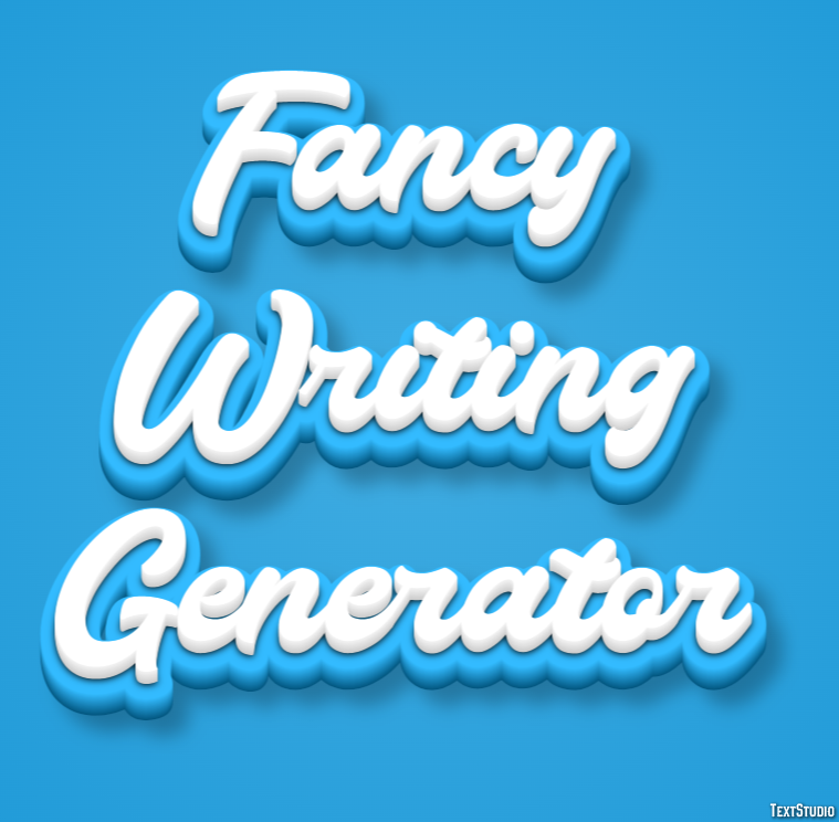 Fancy Writing Generator Effet de Texte