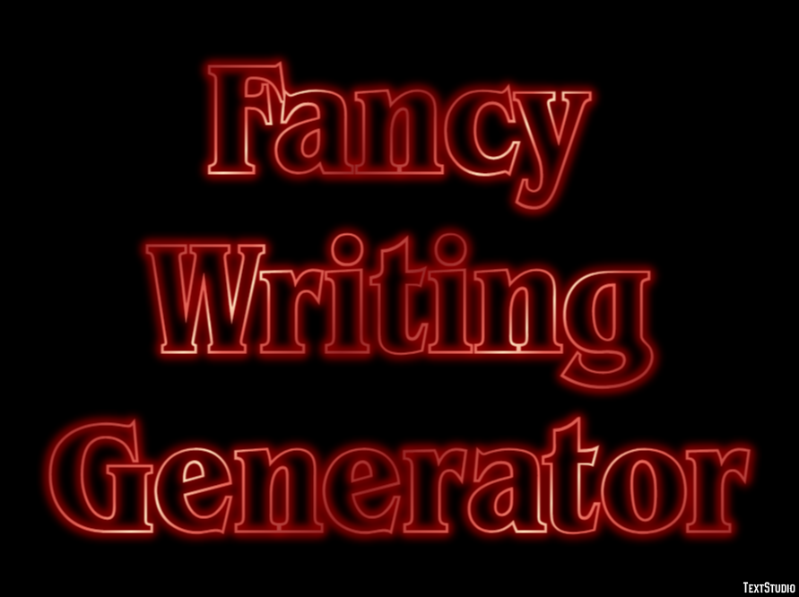 Fancy Writing Generator Effet de Texte