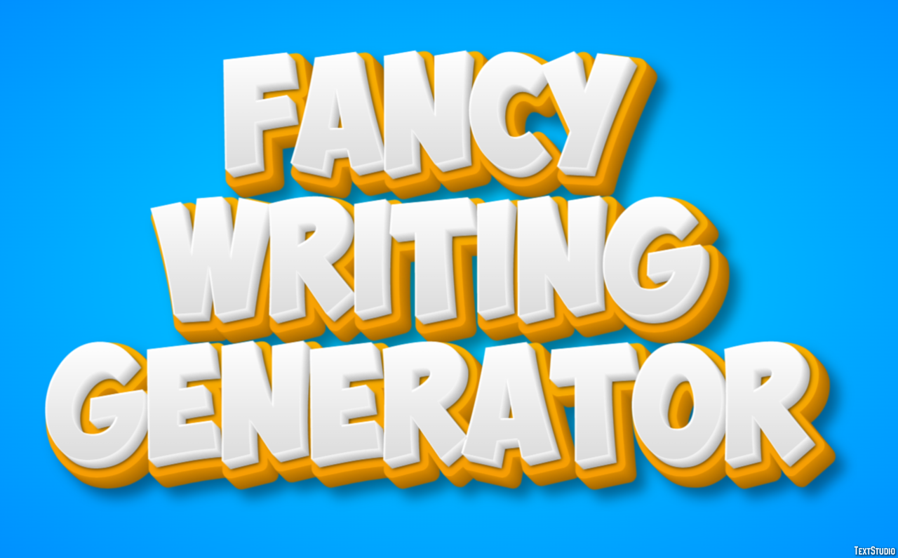Fancy Writing Generator Effet de Texte