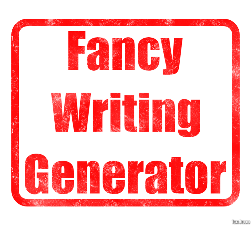 Fancy Writing Generator Эффект текста