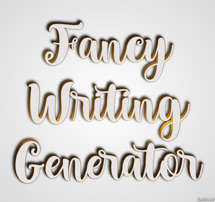 Fancy Writing Generator Effet de Texte