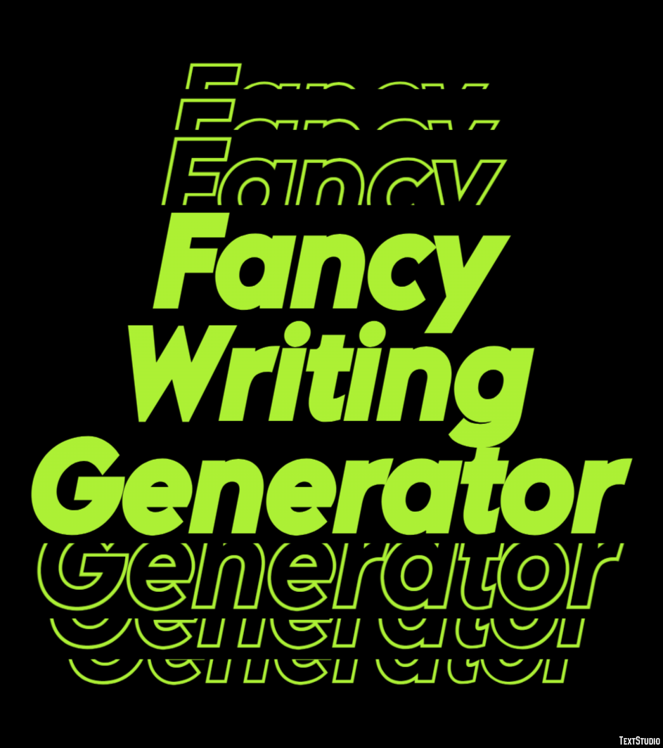 Fancy Writing Generator Эффект текста