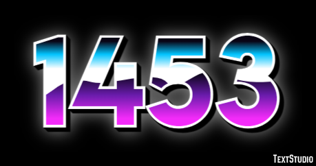 1453 Tekst Effect