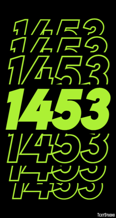 1453 Tekst Effect