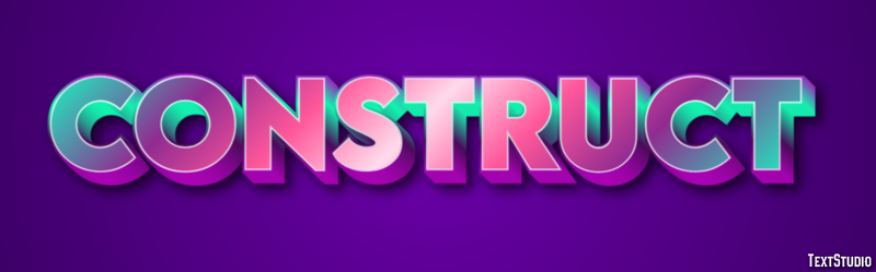 Construct Text effect