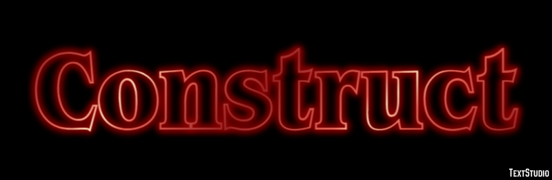 Construct Text effect