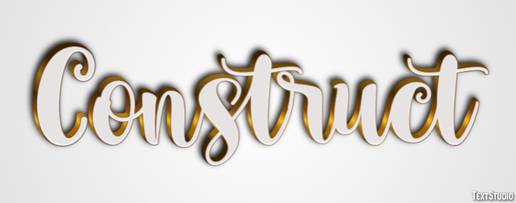 Construct Text effect