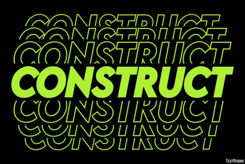 Construct Text Effect