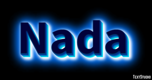 Nada Efeito de texto