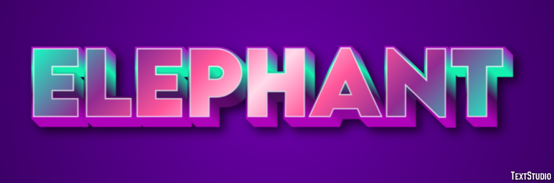 Elephant Text Effect