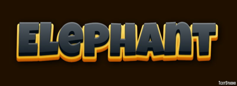 Elephant Text Effect