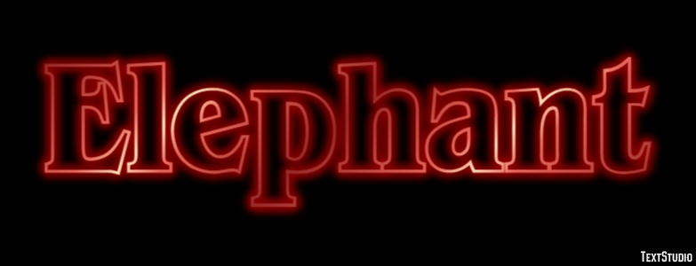 Elephant Text Effect