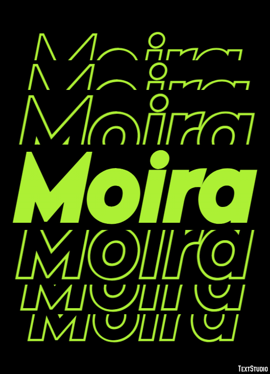 Moira Effetto testo