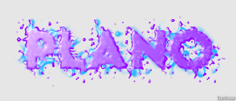 Plano Efeito do texto