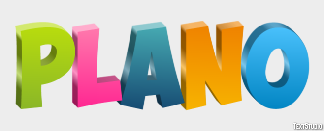 Plano Efeito do texto