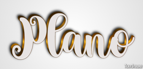 Plano Efeito do texto