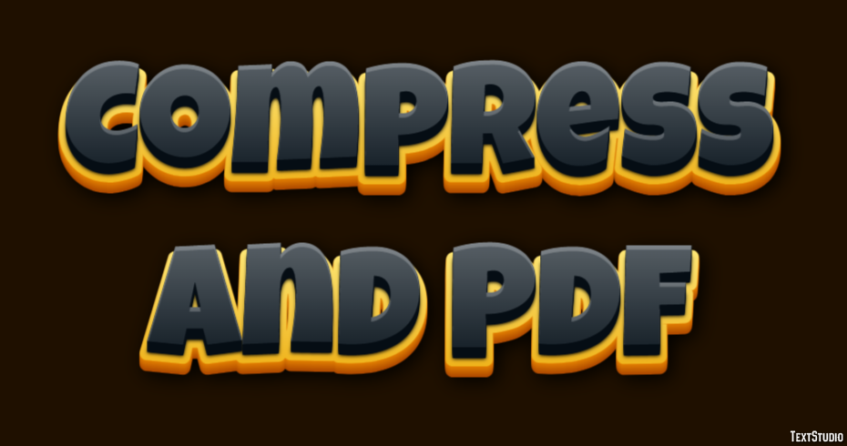 Compress And Pdf Metin Efekti