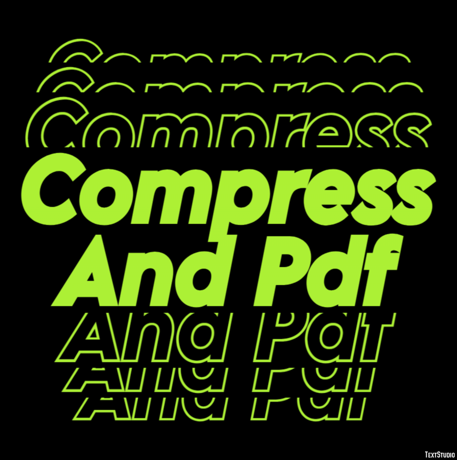 Compress And Pdf テキスト効果