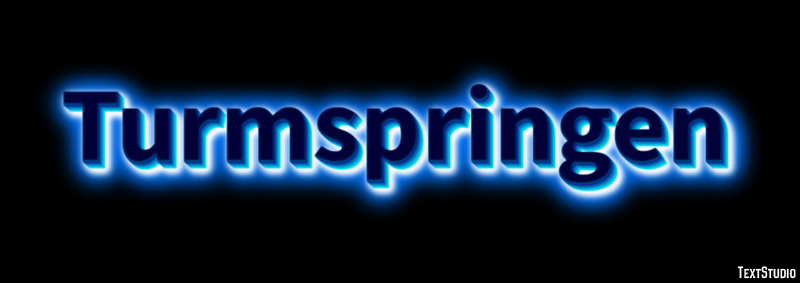 Turmspringen Efecto de texto