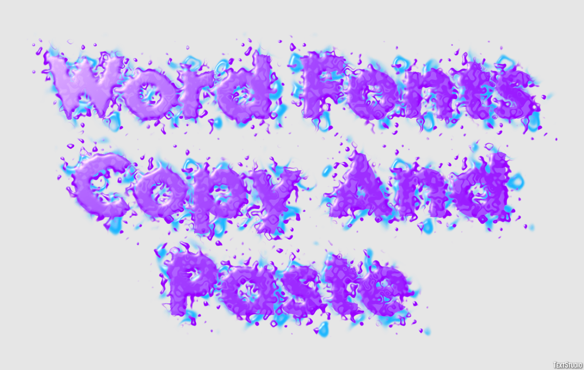 Word Fonts Copy And Paste Effetto testo