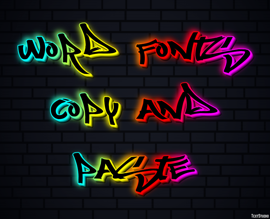 Word Fonts Copy And Paste Effetto testo