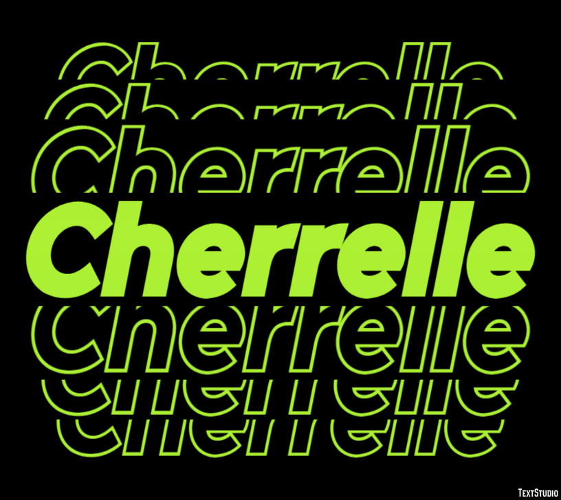 Cherrelle Text effect