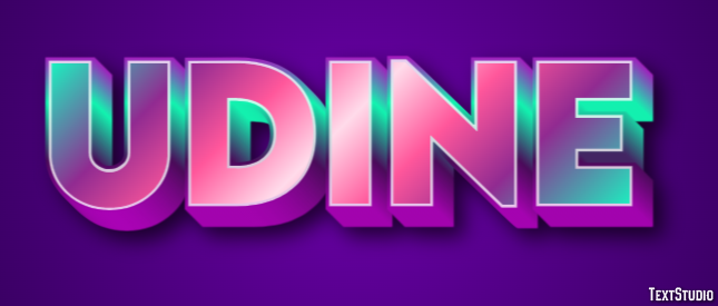 Udine テキスト効果
