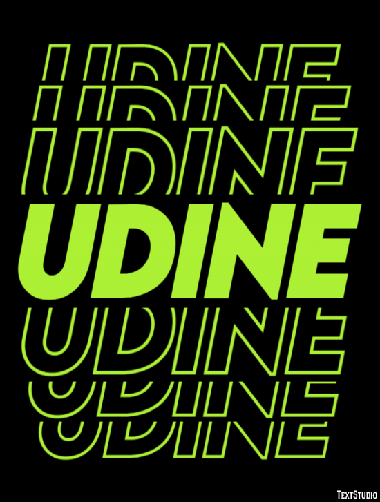 Udine Efekt tekstowy