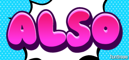 Also Text Effect