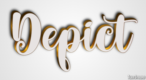 Depict Effetto testo