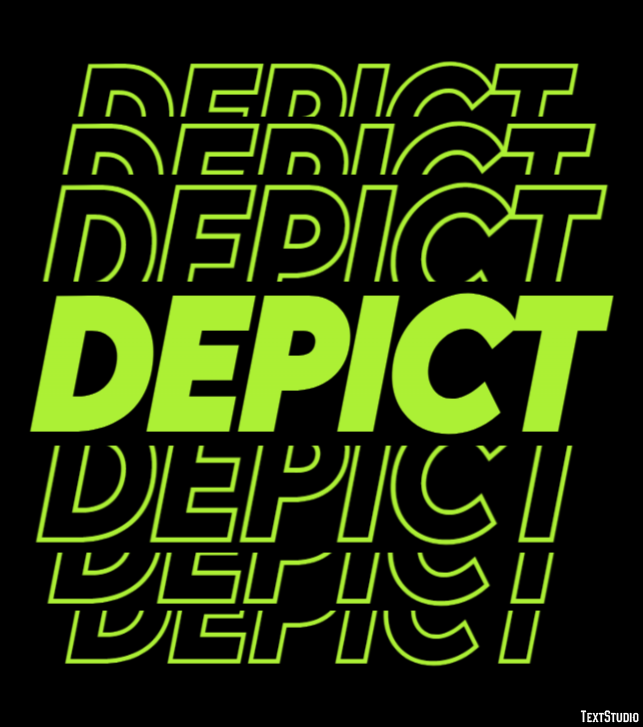 Depict Text effect